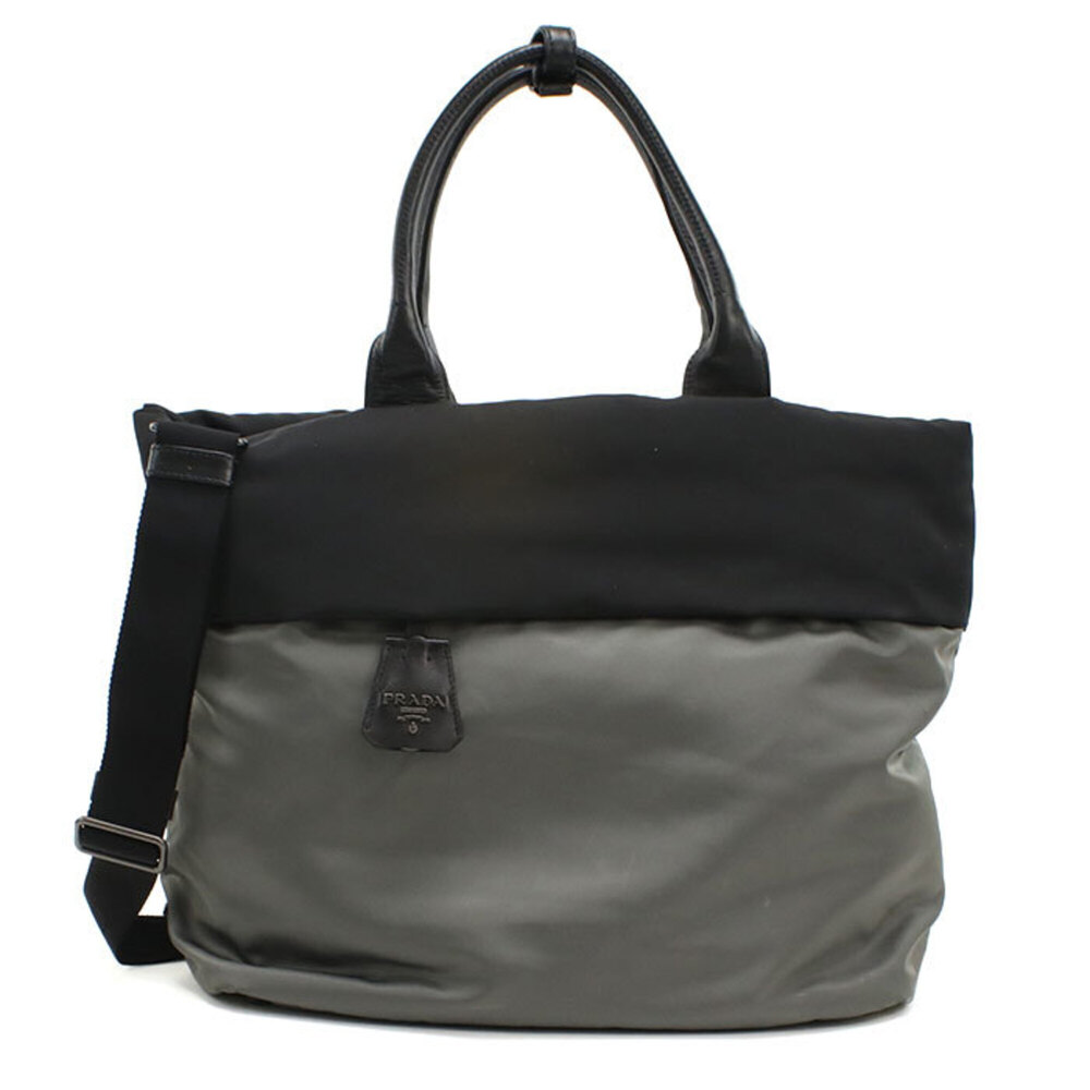 PRADA Prada Tote Bag B1959V 2-Way Men's Gray